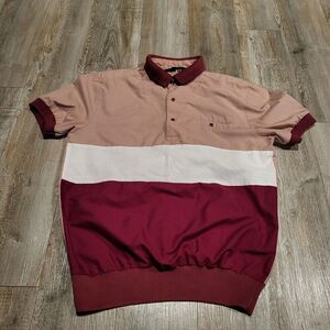 Discovery Vintage Bowling Style Snap Button Polo Shirt Women's Size Small